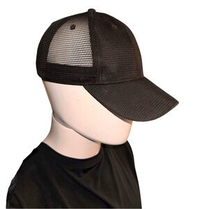 Men’s Black Mesh Baseball Cap Size OS